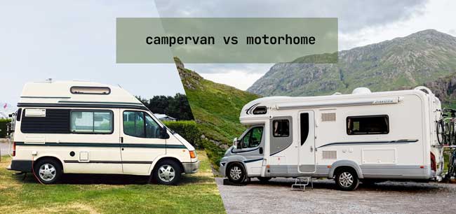 campervan vs motorhome